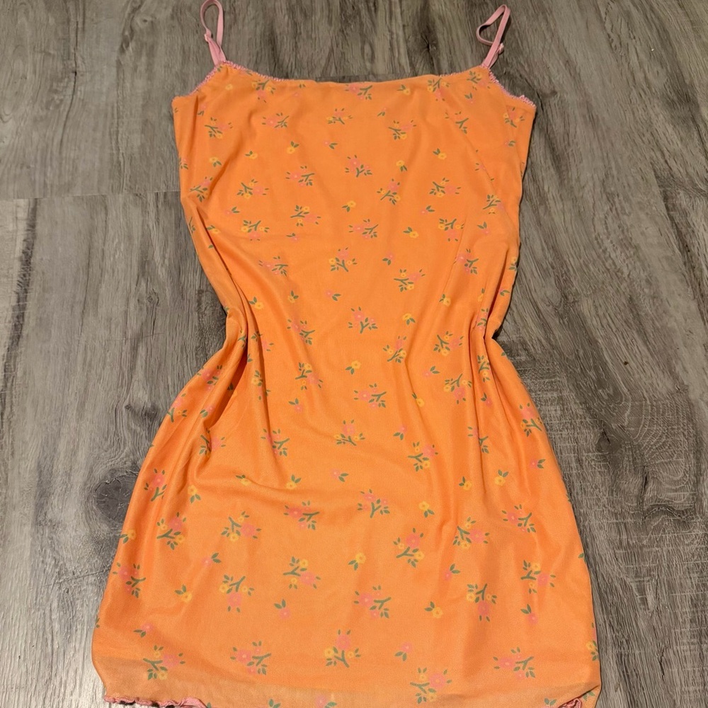 Princess Polly Orange Floral Mini Dress